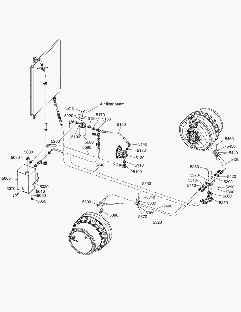 G191-52 COOLING CIRCUIT FRONT HUBS [8X0550~]