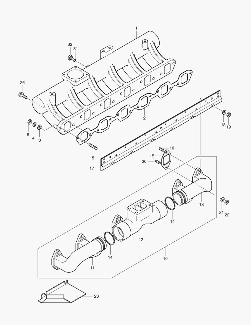024 INTAKE & EXHAUST MANIFOLD
