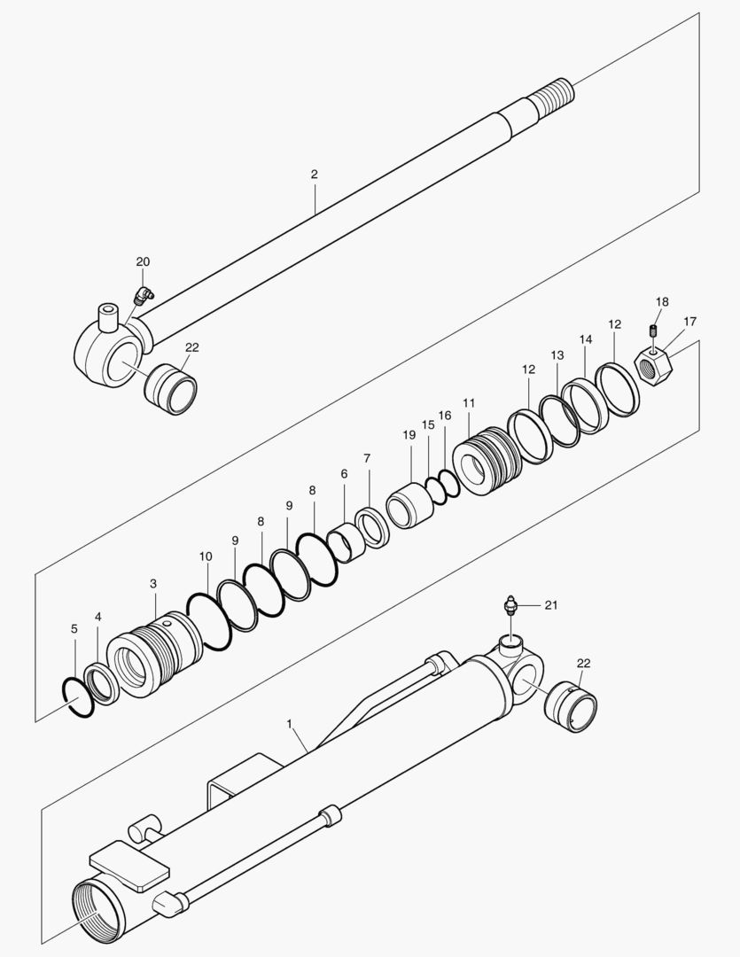 ЦИЛИНДР СТРЕЛЫ - ГИДРОЗАМОК