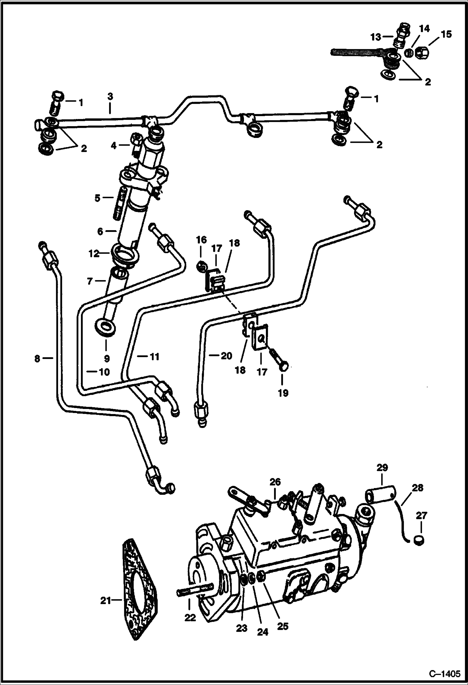 СИСТЕМА ВПРЫСКА ТОПЛИВА (PERKINS)