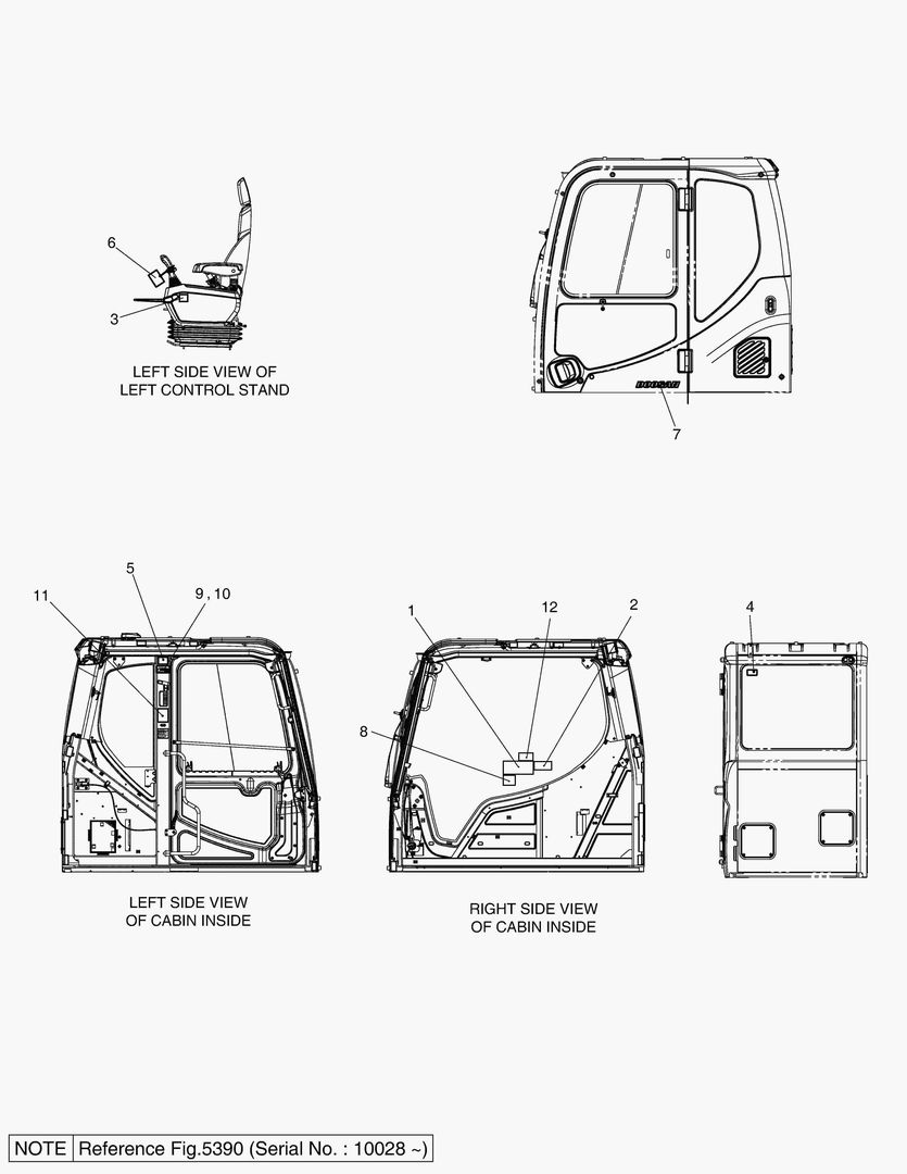 5130 NAME PLATE - CABIN(EXPORT) [10001~10027]