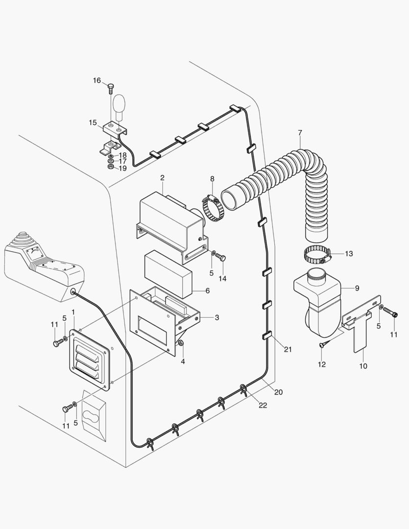 ПОДАЧА В КАБИНУ СВЕЖЕГО ВОЗДУХА В СБОРЕ-ОПЦИЯ