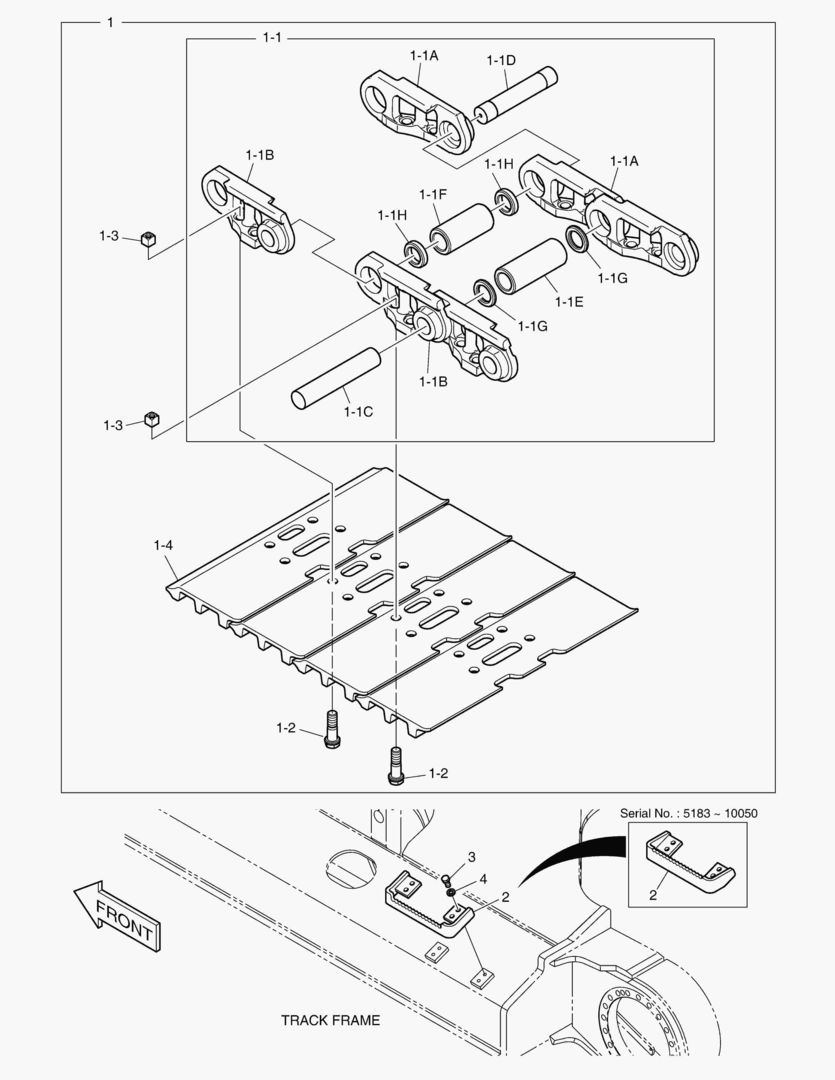 2171 TRACK SHOE ASS`Y - 600G [5183~]