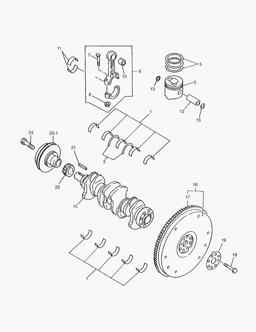 060 CRANK SHAFT & FLYWHEEL [1~1256]
