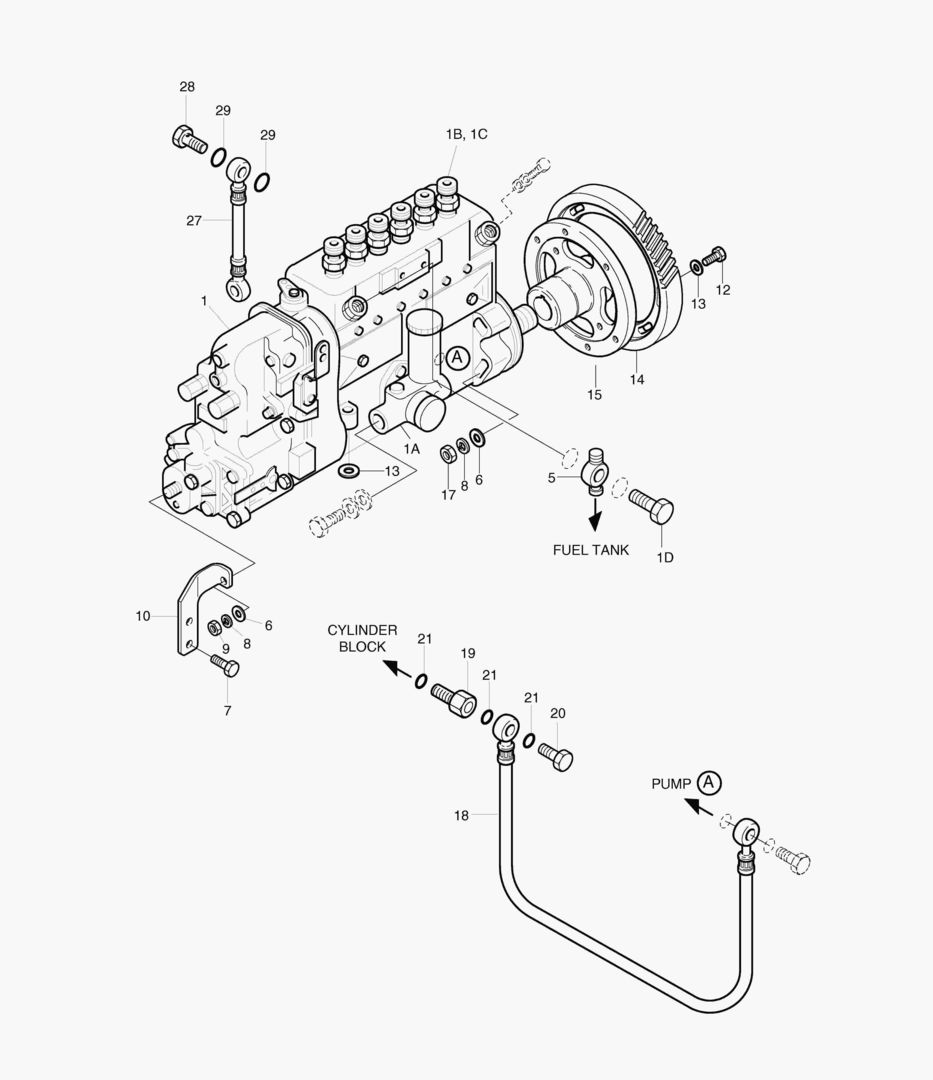 НАСОС ДЛЯ ВПРЫСКА ТОПЛИВА