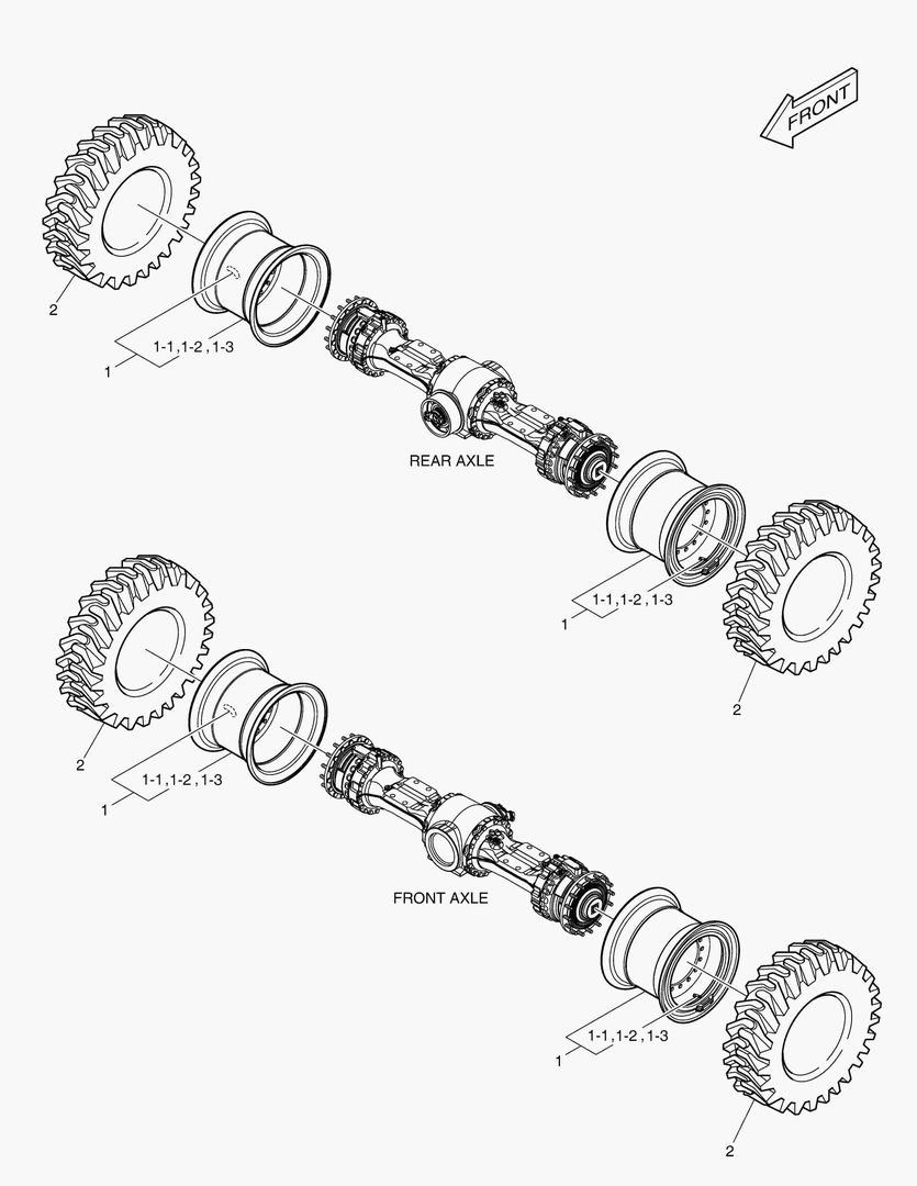 Схема КОЛЕСА В СБОРЕ - 23.5XR25XL3