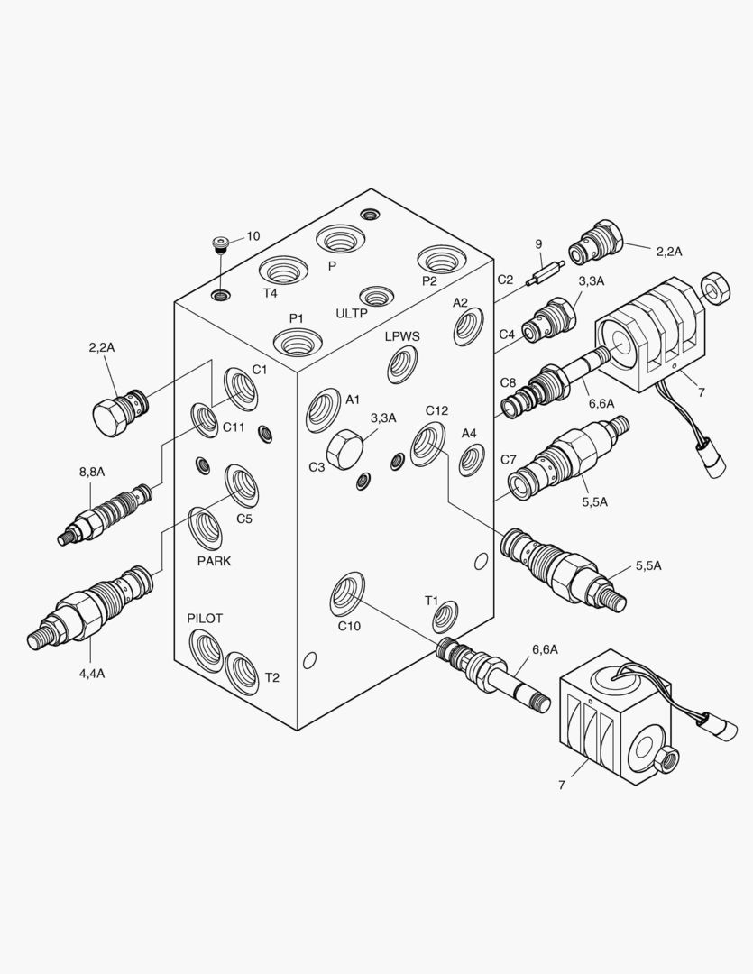 Спецтехника 3383 BRAKE & PILOT SUPPLY VALVE [1081~]