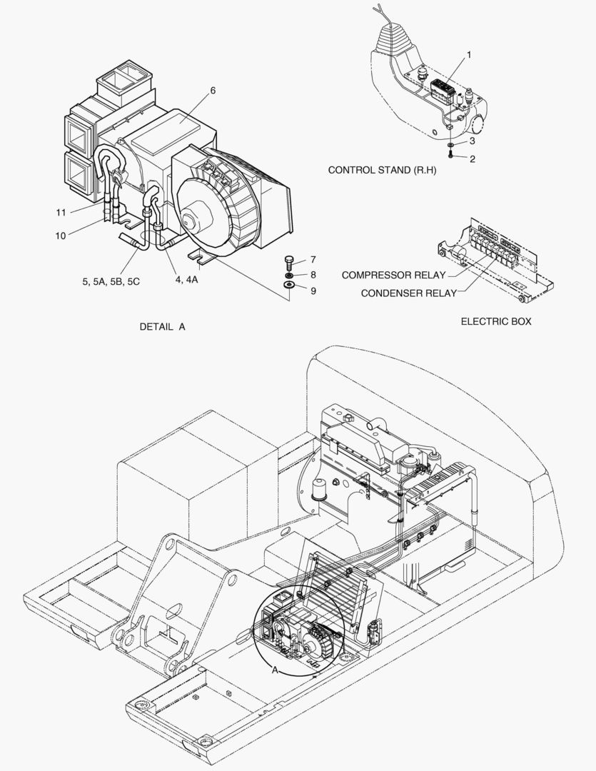 1730 COOLER & HEATER ASS`Y(1)-CABIN PART