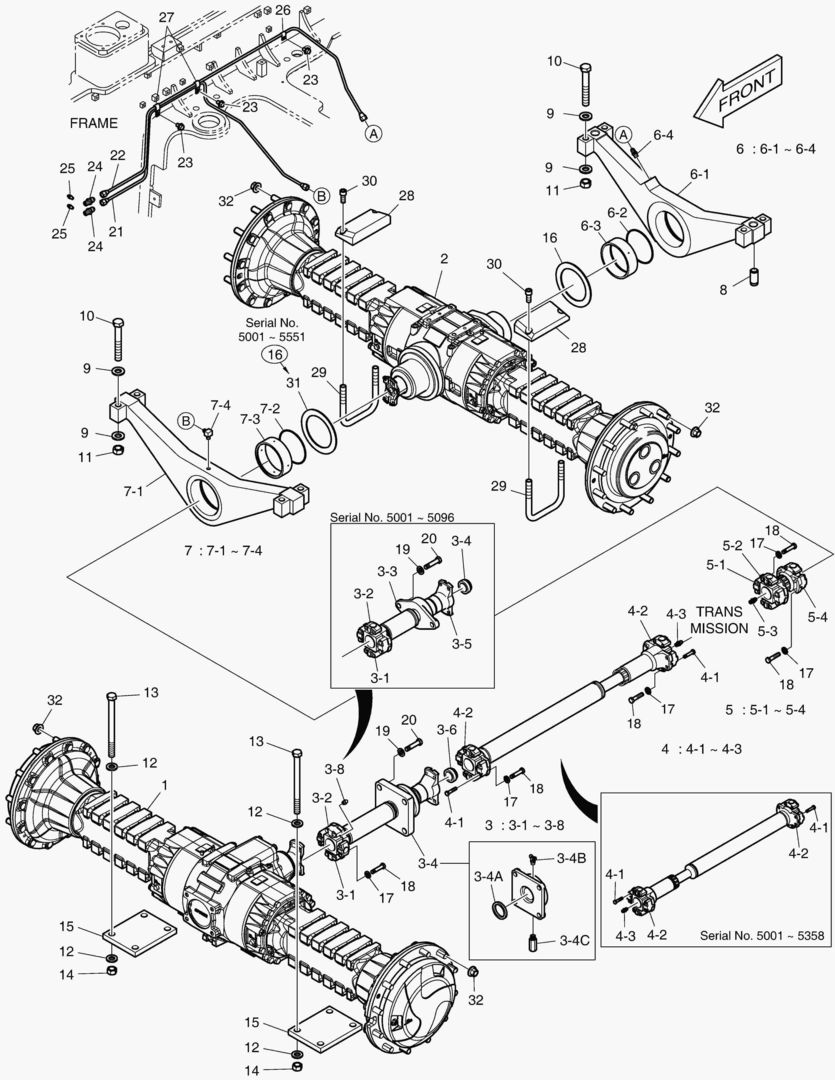 Спецтехника 5370 AXLE & DRIVE SHAFT-SUPER MAX.TRAC - главное фото