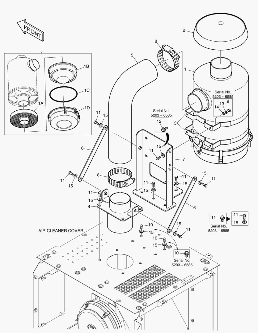 7131 AIR CLEANER ASS`Y - OIL WASHED [5203~]