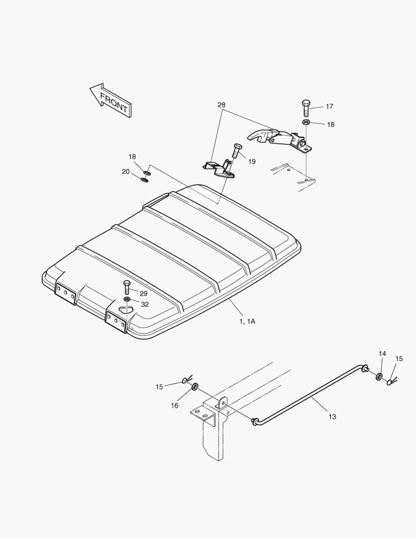 КРЫШКА ДВИГАТЕЛЯ