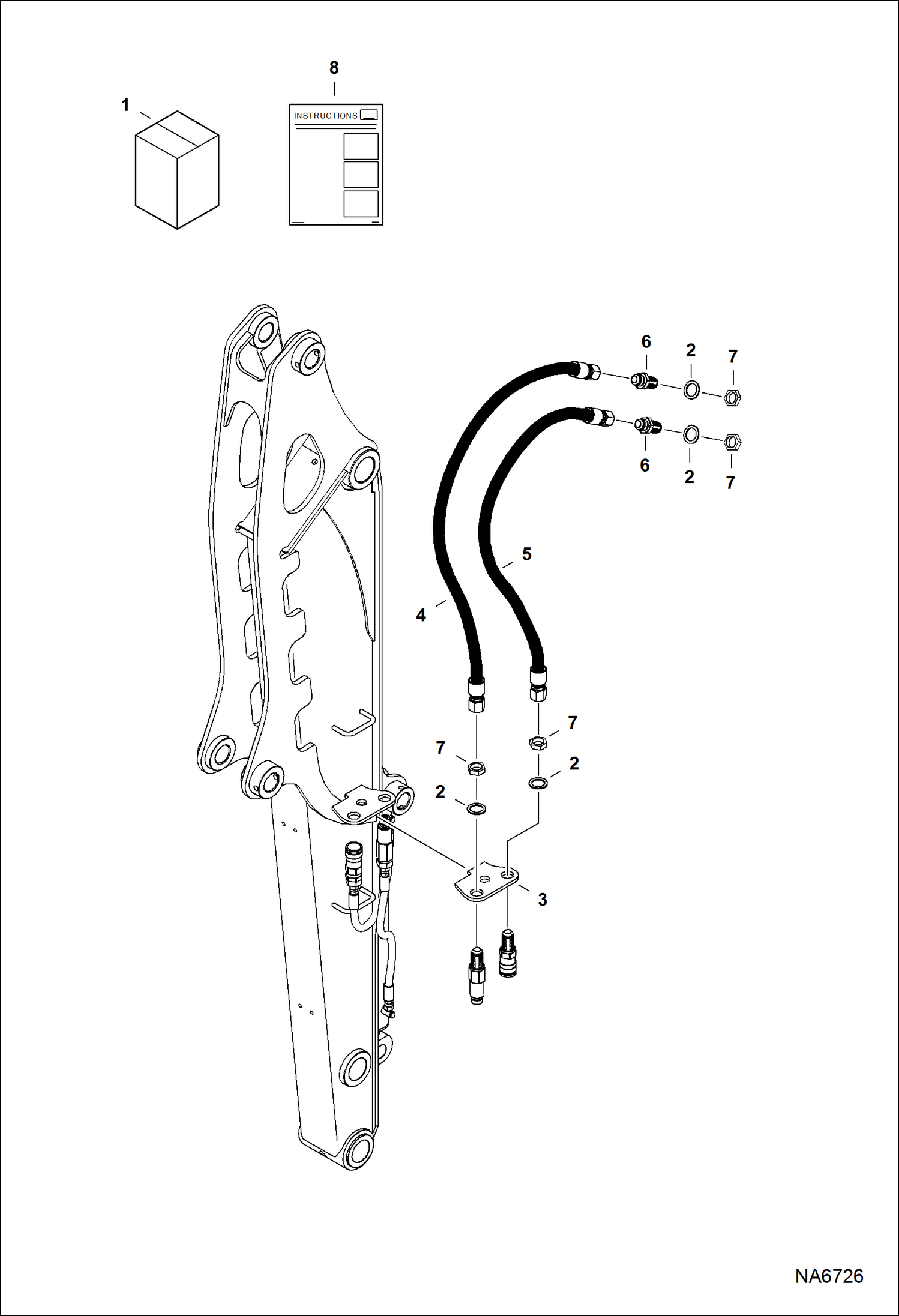 КОМПЛЕКТ ВСПОМОГАТЕЛЬНЫХ СОЕДИНИТЕЛЬНЫХ МУФТ РУКОЯТИ