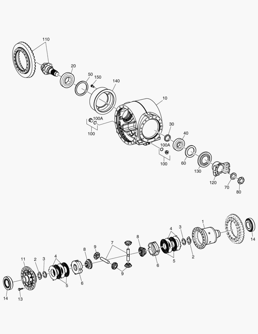 Спецтехника 3351 DIFFERENTIAL CARRIER - REAR AXLE [10217~] - главное фото