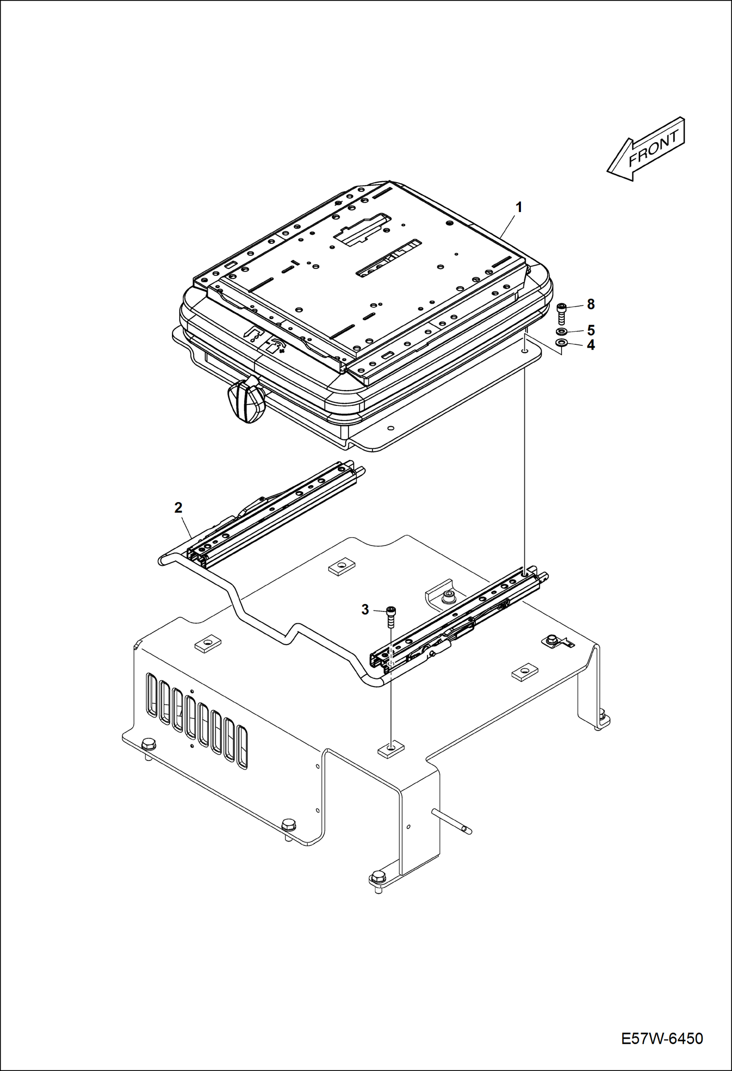 СИДЕНЬЕ (ПНЕВМАТИЧЕСКАЯ ПОДВЕСКА) (ОСНОВНОЙ)