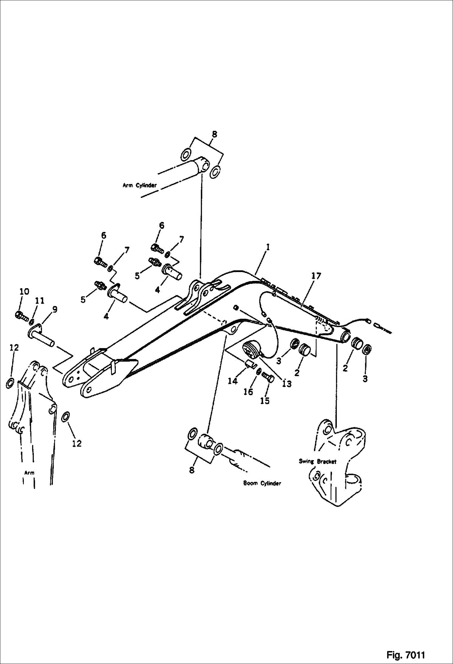 СТРЕЛА (KOMATSU СЕРИЙНЫЙ НОМЕР 10501-10510)