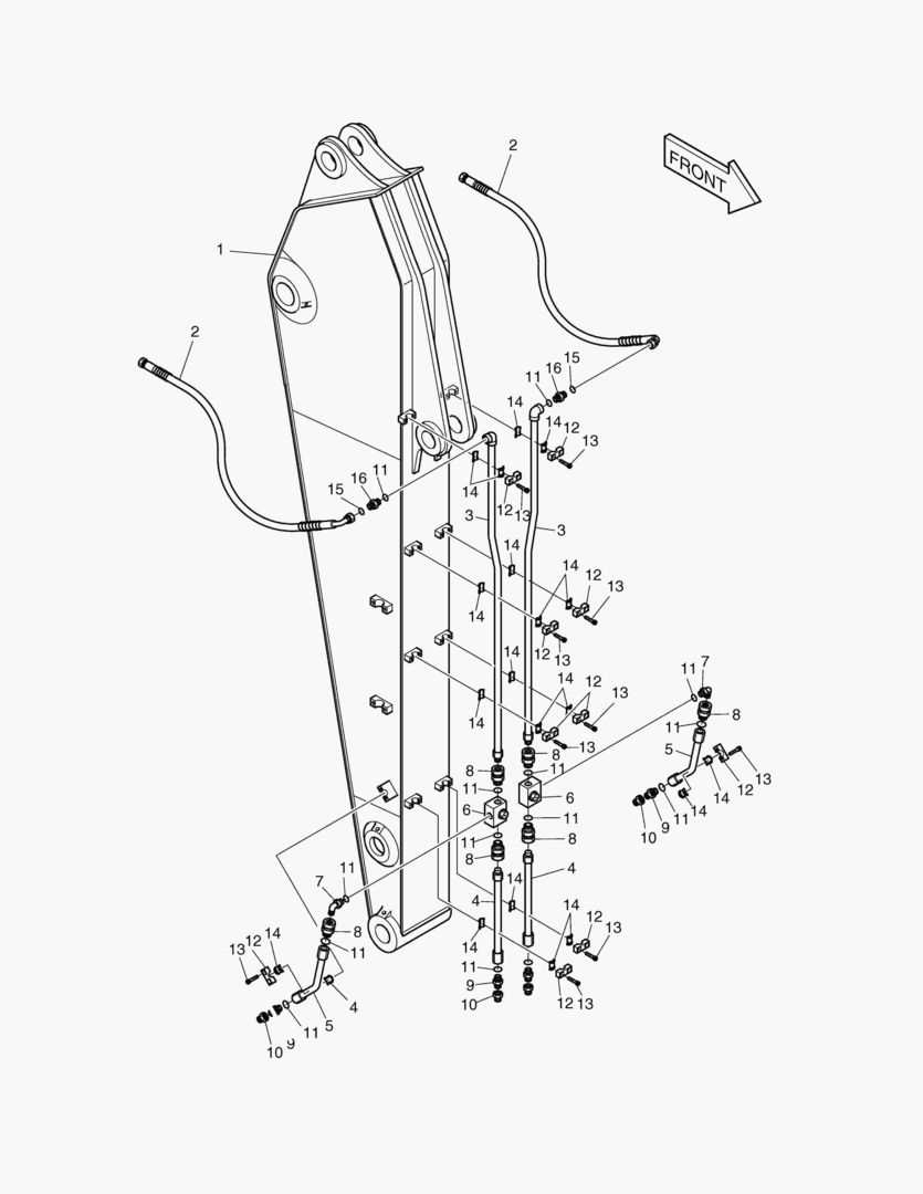 Спецтехника 6700 ARM PIPING(2.6m)-ROTATION & TILTING [1116~]