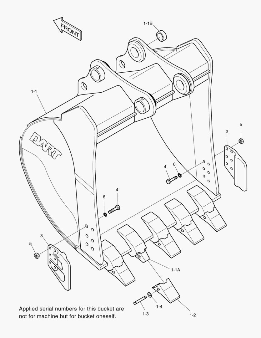 5540 BUCKET-2.29mВі(60`)-SIDE PIN