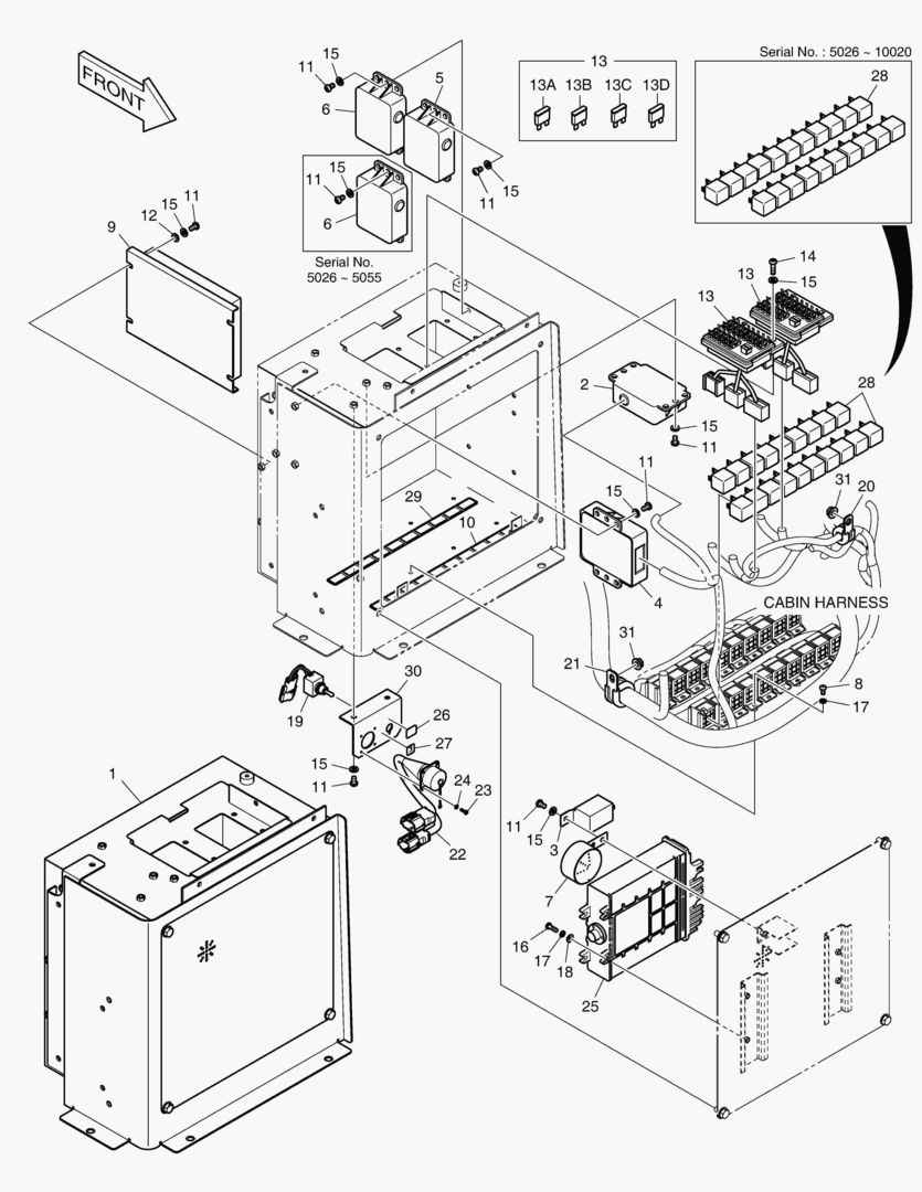 5501 ELECTRIC BOX - FINGER LEVER [5026~]