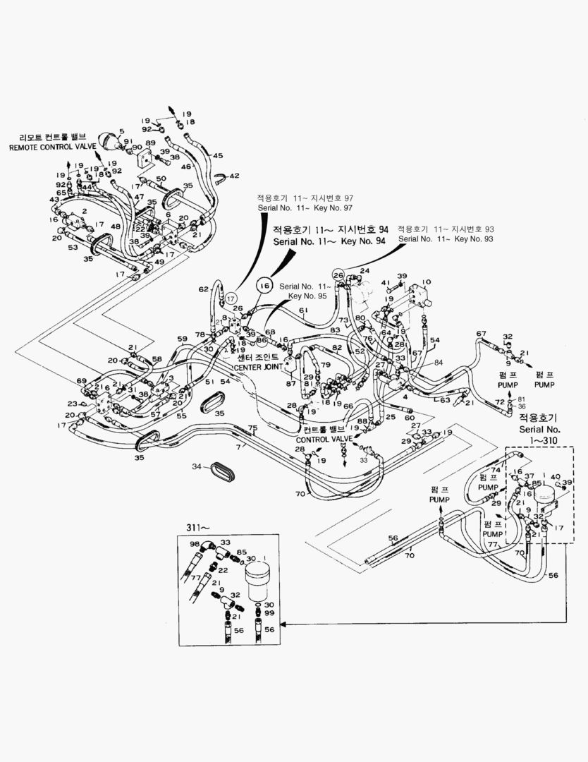 1230 PILOT PIPING(2)-FOR A8V PUMP [1~501]