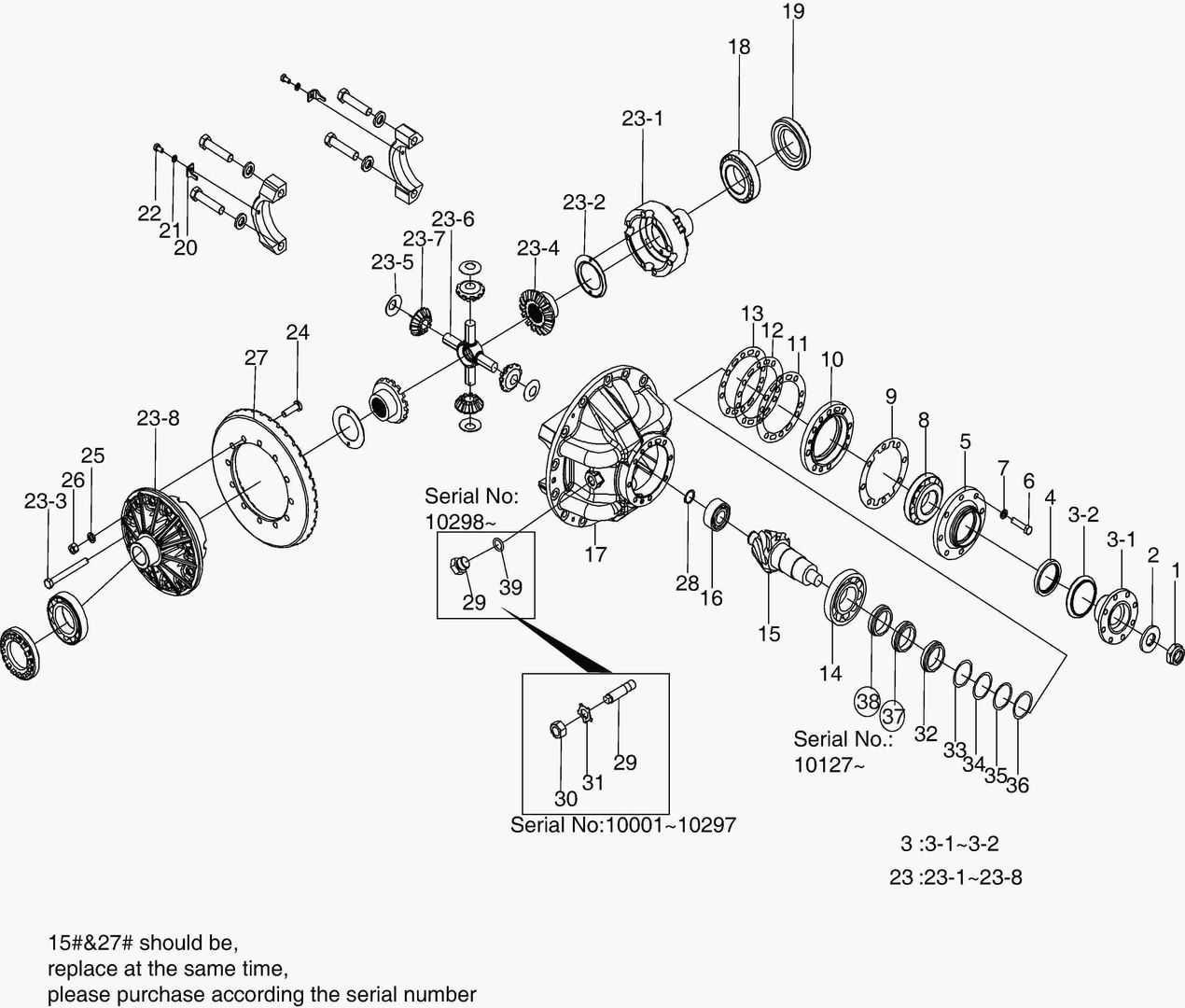 3340 AXLE ASS`Y - MAIN TRANSMISSION(DISD)
