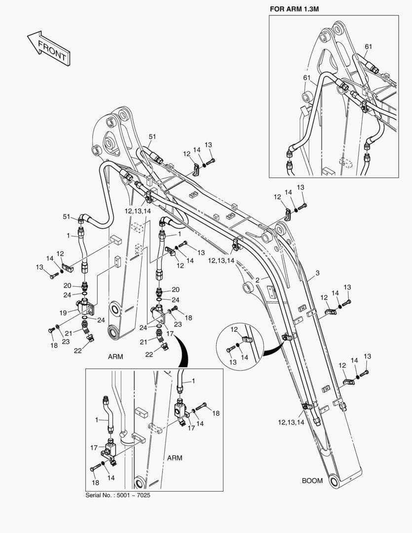 ПЕРЕДНИЙ ТРУБОПРОВОД - ВЫКЛЮЧАТЕЛЬ