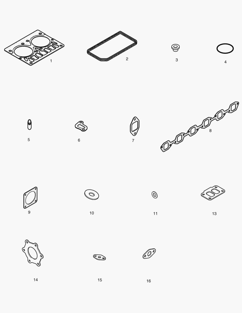 КОМПЛЕКТ ПРОКЛАДОК ДЛЯ КАПИТАЛЬНОГО РЕМОНТА-ВЕРХНИЙ