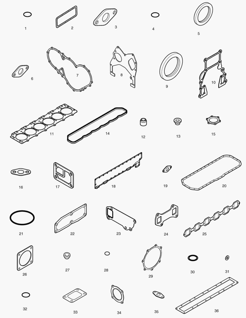 КОМПЛЕКТ ПРОКЛАДОК ДЛЯ КАПИТАЛЬНОГО РЕМОНТА-ВСЕ