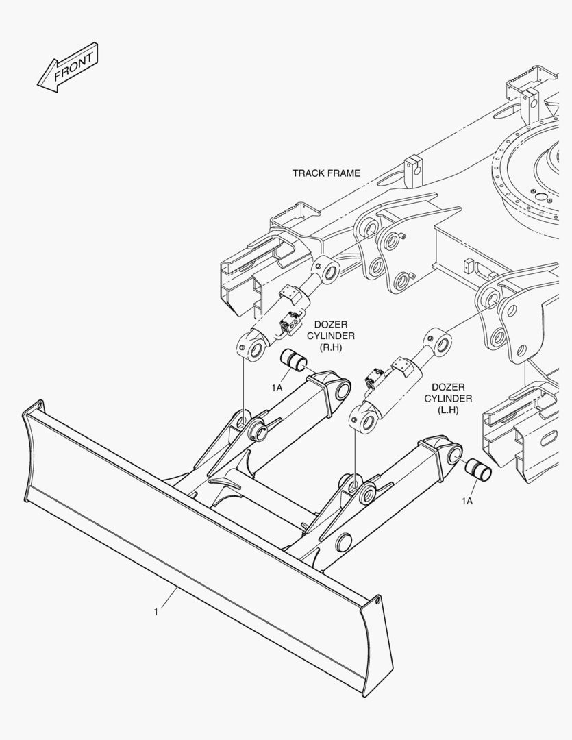 БУЛЬДОЗЕРНЫЙ ОТВАЛ - 3090 мм
