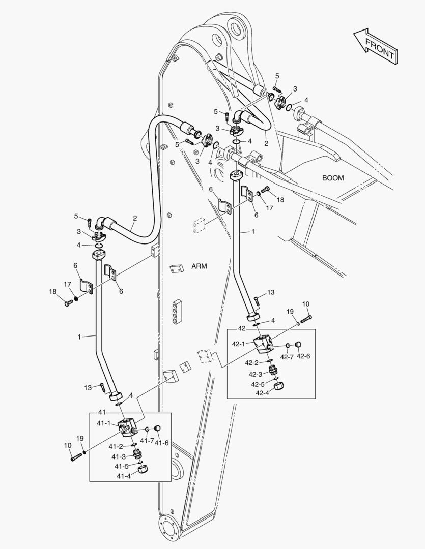 Спецтехника 6470 ARM PIPING - ONE & TWO WAY(ARM 2.9m) - главное фото