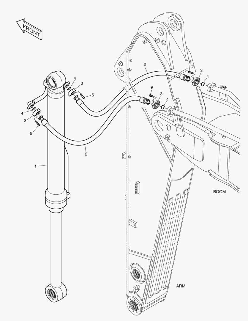 ГИДРОСИСТЕМА РУКОЯТИ - РУКОЯТЬ 2.95 м