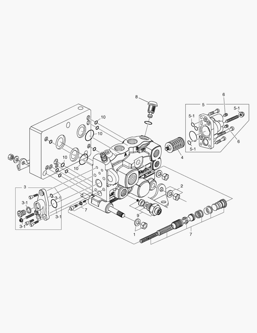 РЕГУЛИРУЮЩИЙ КЛАПАН - 3 КАТУШКИ