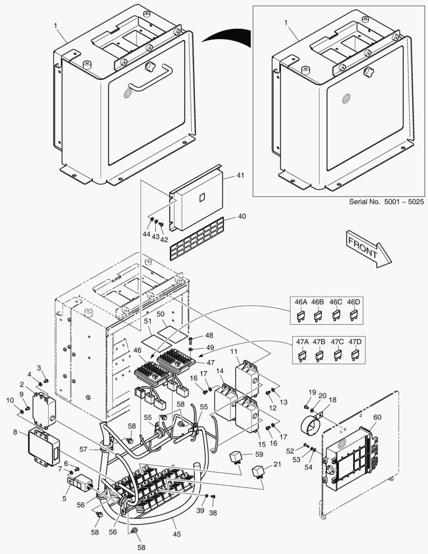 1410 ELECTRIC BOX - FNR LEVER [5001~5103]