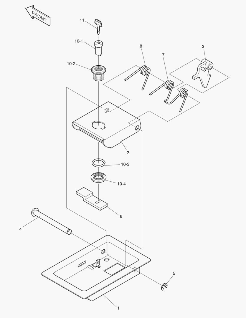 1545 DOOR LOCK-L.H [4~]