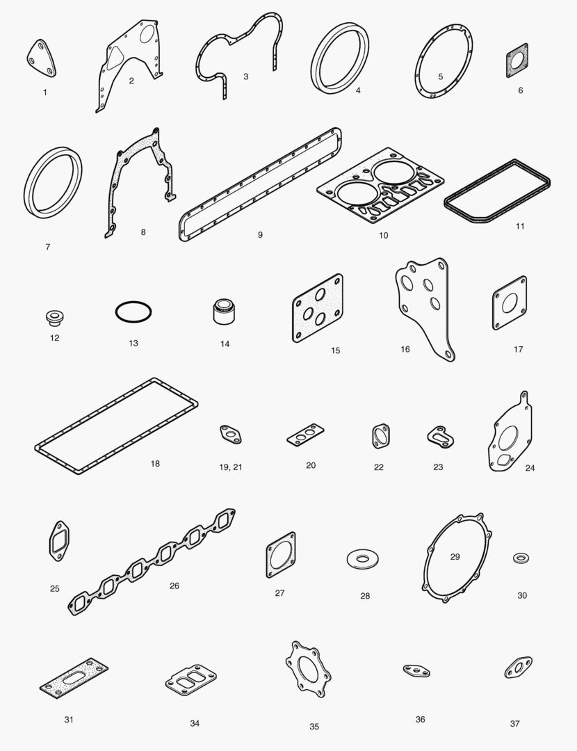 КОМПЛЕКТ ПРОКЛАДОК ДЛЯ КАПИТАЛЬНОГО РЕМОНТА-ВСЕ