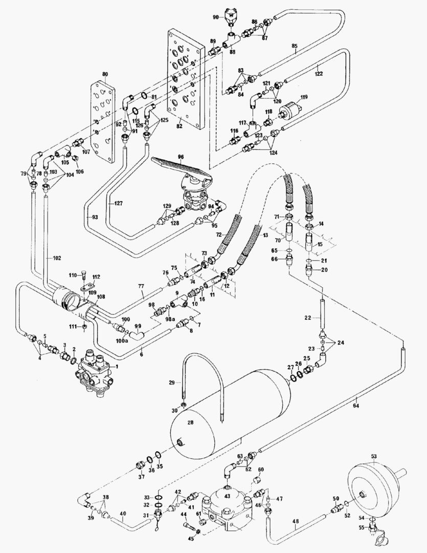 G043-3 BRAKE SYSTEM; REAR VEHICLE