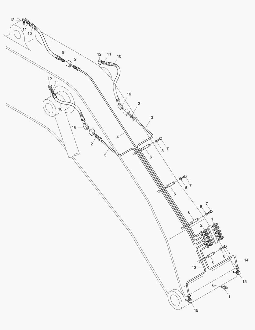 ПЕРЕДНИЙ ТРУБОПРОВОД СМАЗОЧНОЙ СИСТЕМЫ