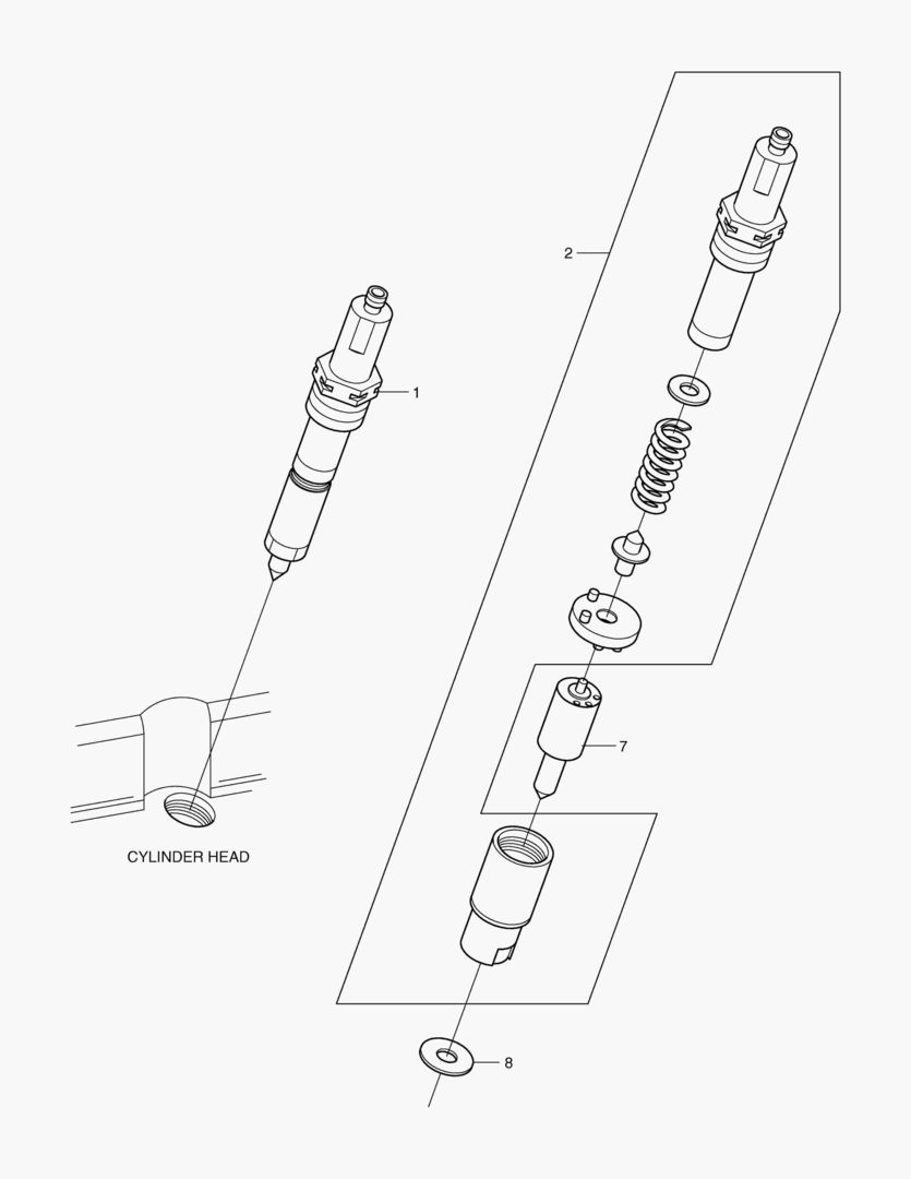 ФОРСУНКА И КРЕПЛЕНИЕ