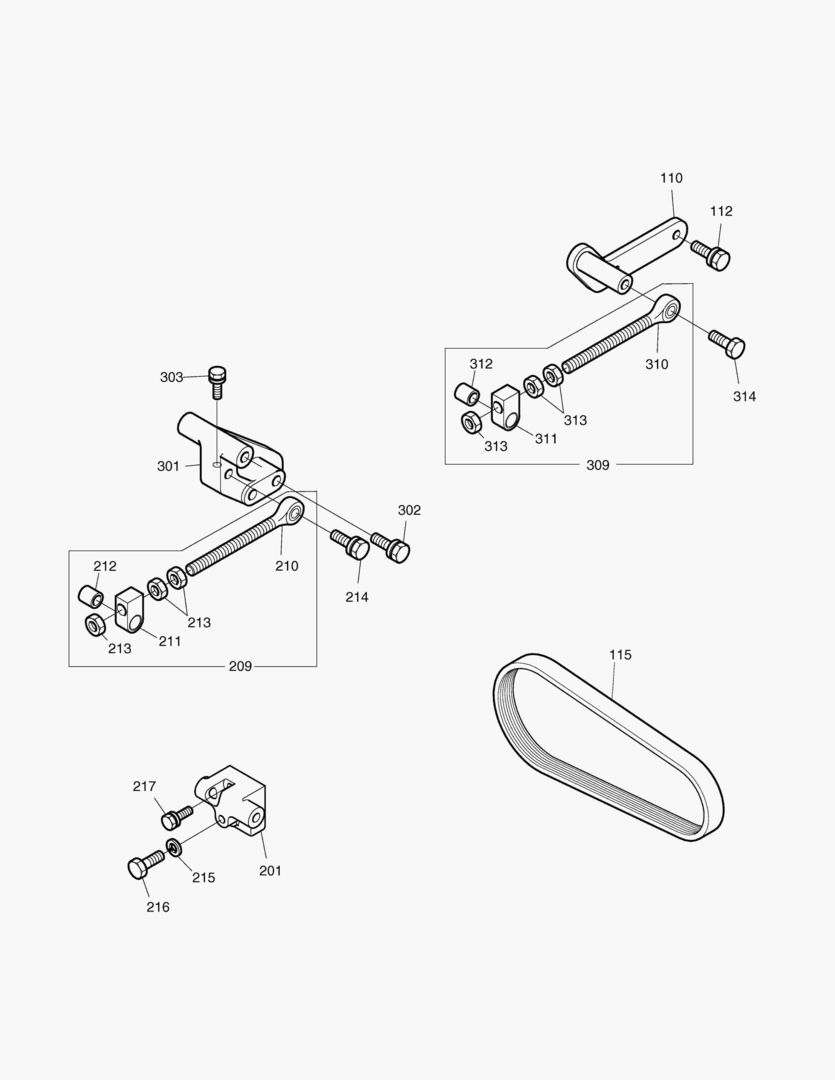 027 ALTERNATOR & AIR COMP. MOUNTING