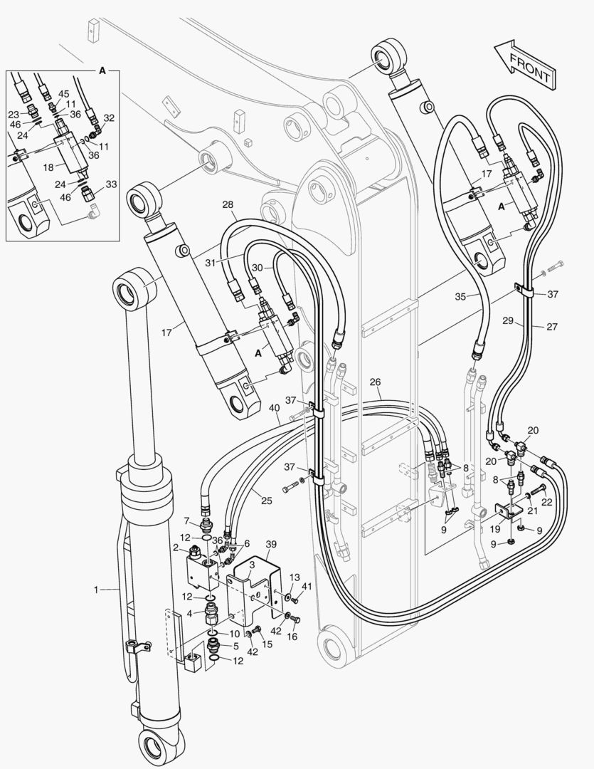 Спецтехника 6571 BOOM PIPING - LOCK VALVE(ARTI.) [1813~] - главное фото