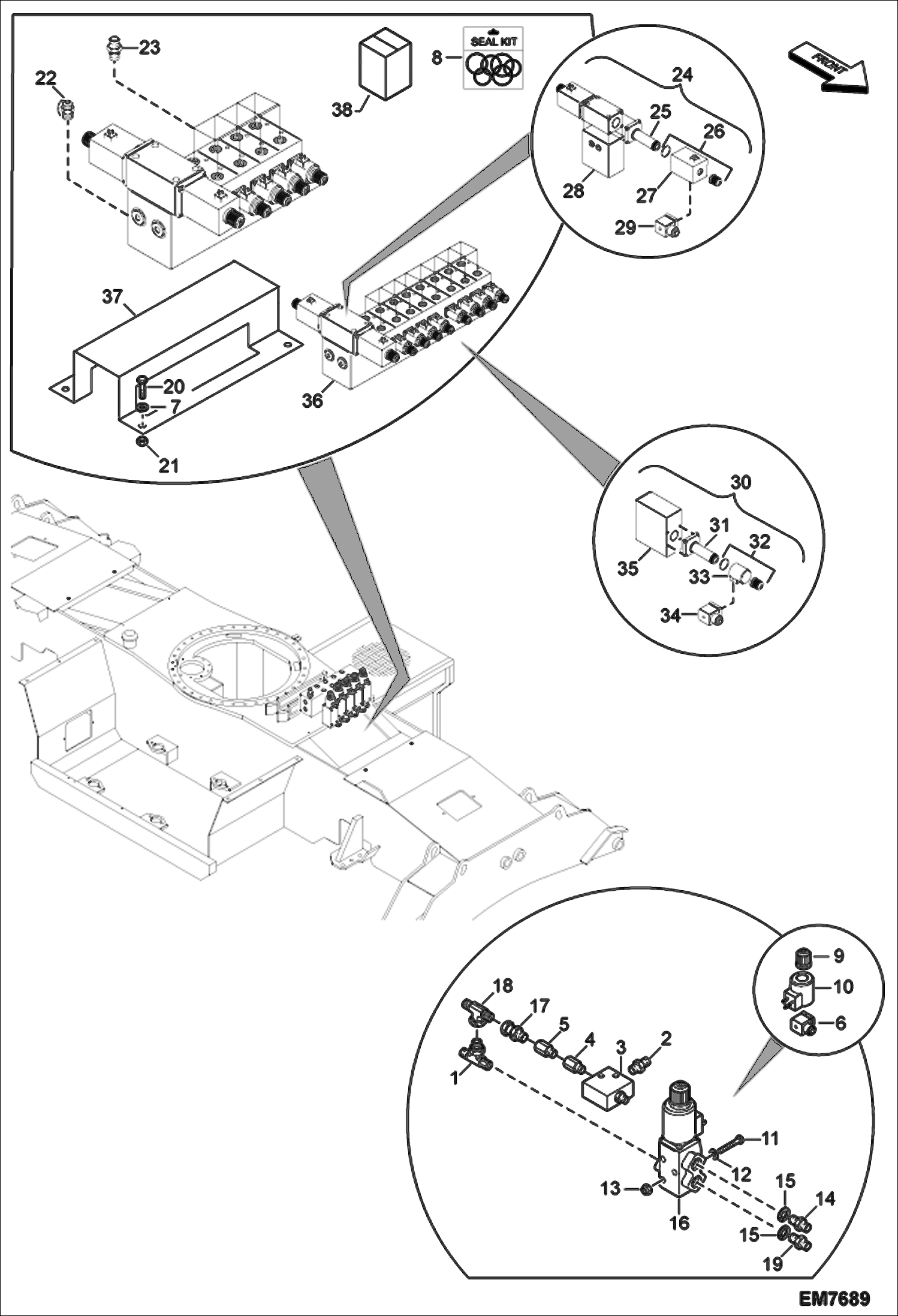 Схема КЛАПАН ПНЕВМАТИЧЕСКОЙ РЕССОРЫ