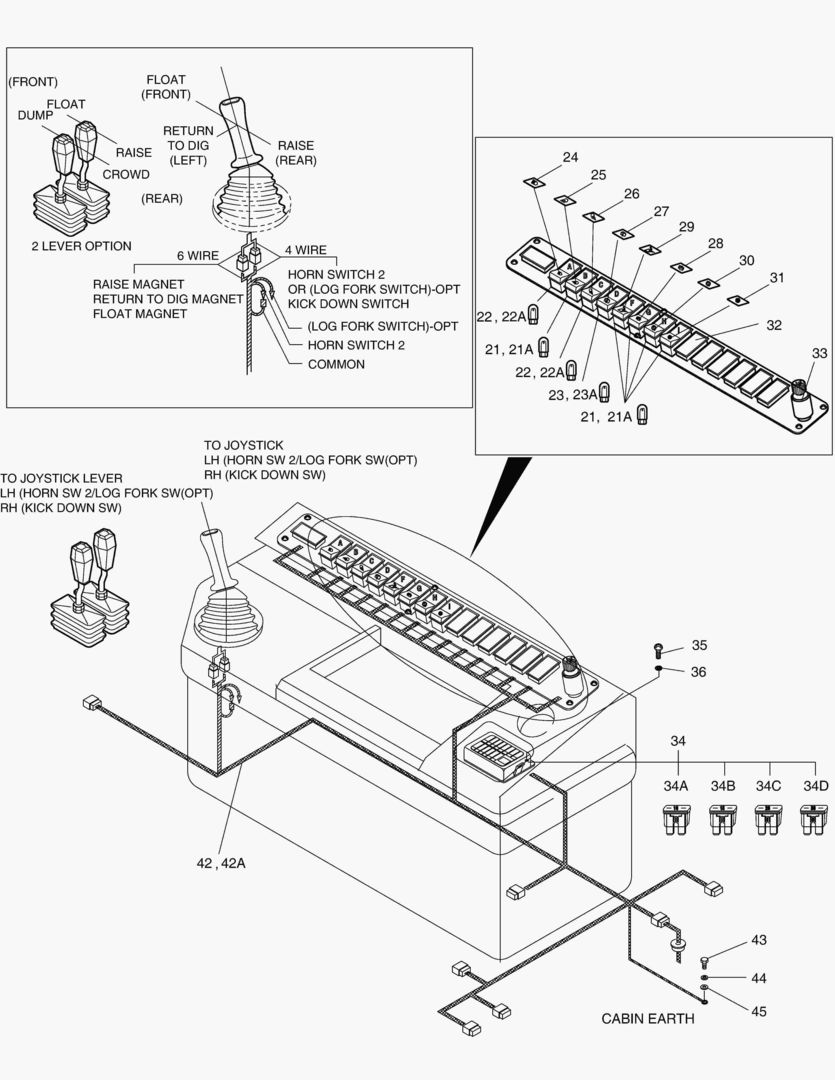 ЭЛЕКТРИЧЕСКИЕ ЗАПЧАСТИ(2) - КОРОБКА ПЕРЕКЛЮЧАТЕЛЕЙ
