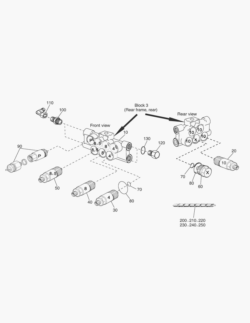 G490-18 CENTRAL LUBRICATION, BLOCK 3 [ ~ 8X0645 ]