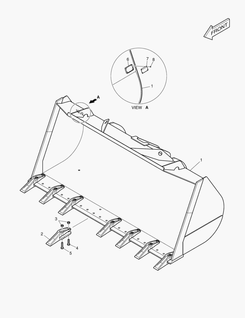 2140 BUCKET - 4.0гЋҐ TOOTH 3270mm