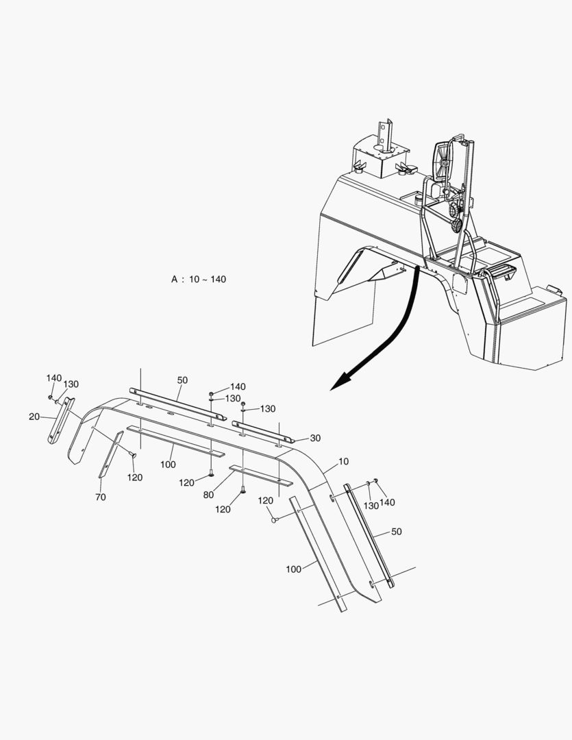 G061-8 MUD FLAPS EXTENSION SET