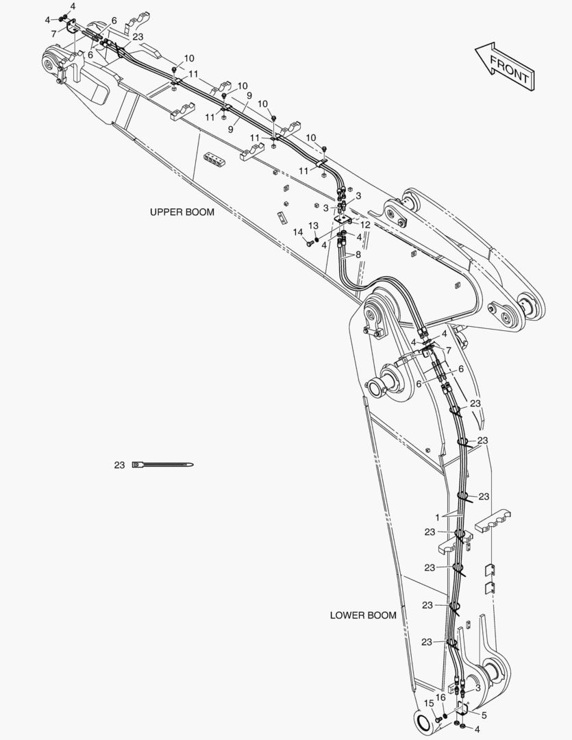 ТРУБОПРОВОД ШАРНИРНОЙ СТРЕЛЫ - БЫСТРАЯ ПОСАДКА