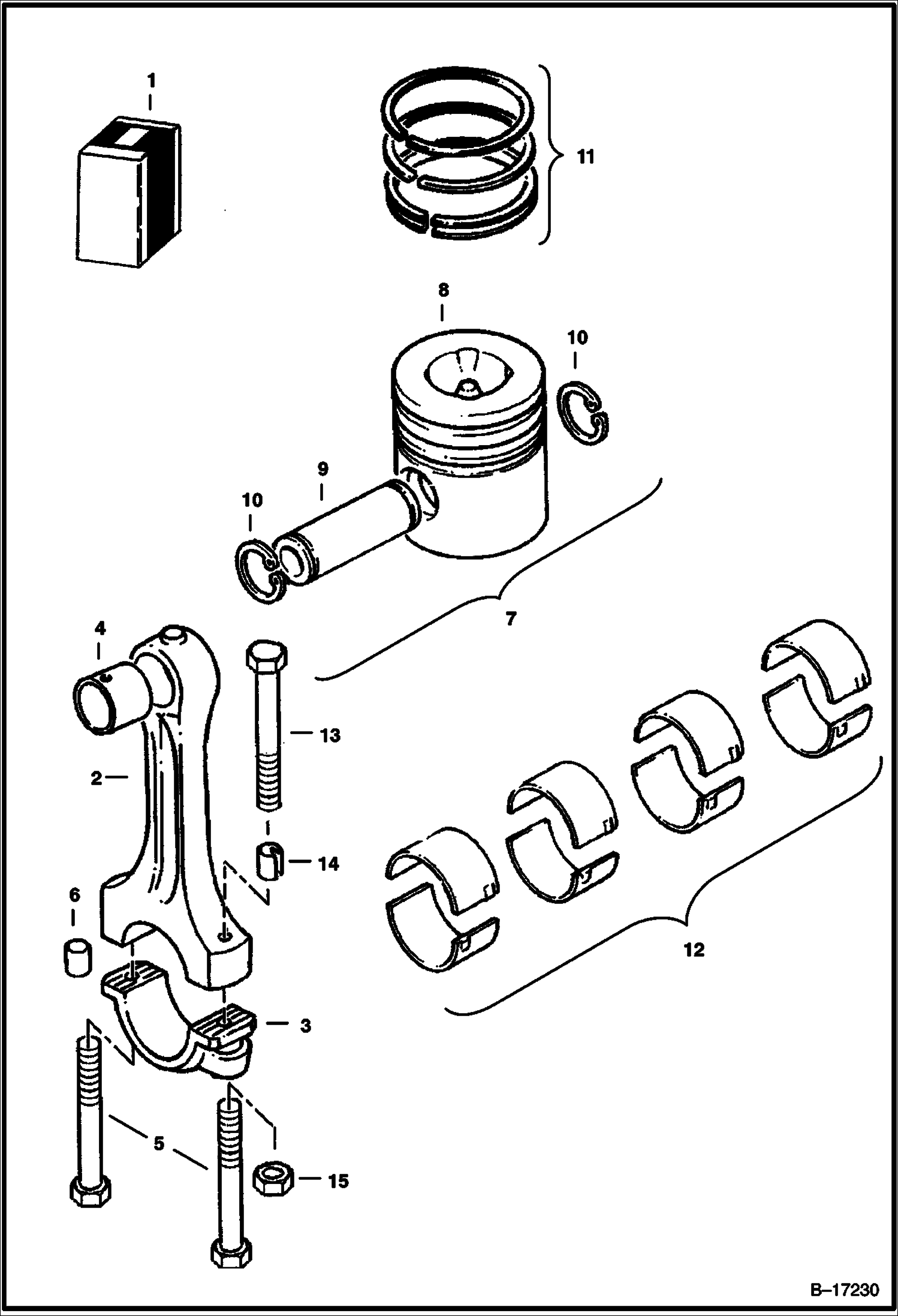 СОЕДИНИТЕЛЬНАЯ ТЯГА И ПОРШЕНЬ