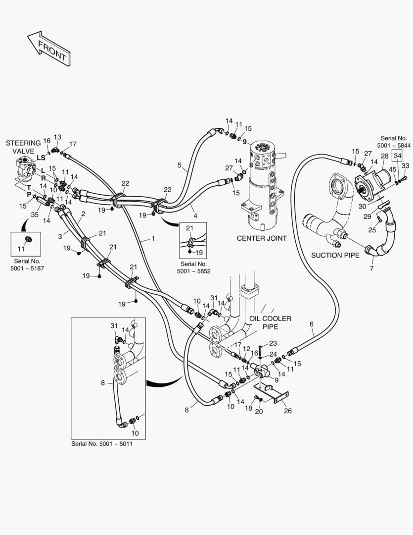ПАТРУБКИ РУЛЕВОГО УПРАВЛЕНИЯ