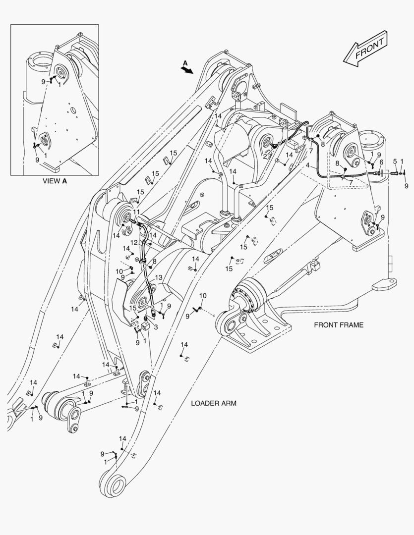 ПЕРЕДНИЙ ТРУБОПРОВОД СМАЗОЧНОЙ СИСТЕМЫ