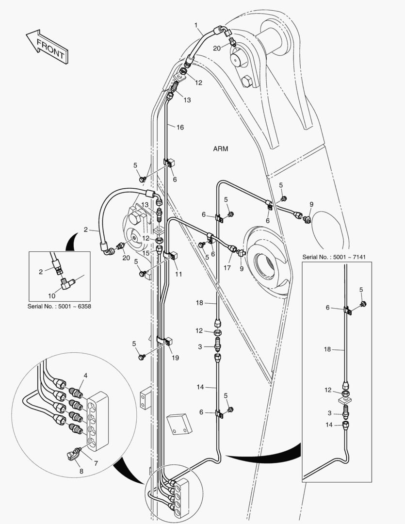 ТРУБОПРОВОД СМАЗОЧНОЙ СИСТЕМЫ - РУКОЯТЬ