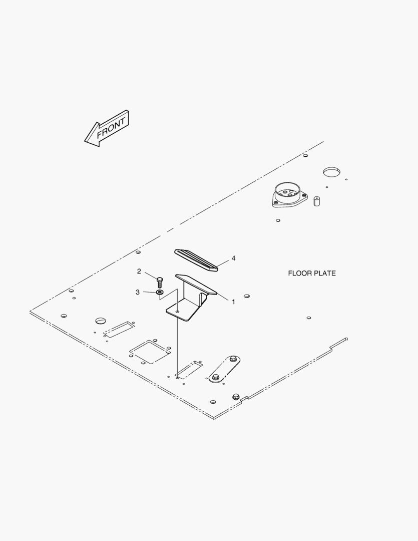 ПОДСТАВКА ДЛЯ НОГ - ПРАВОСТОРОННИЙ